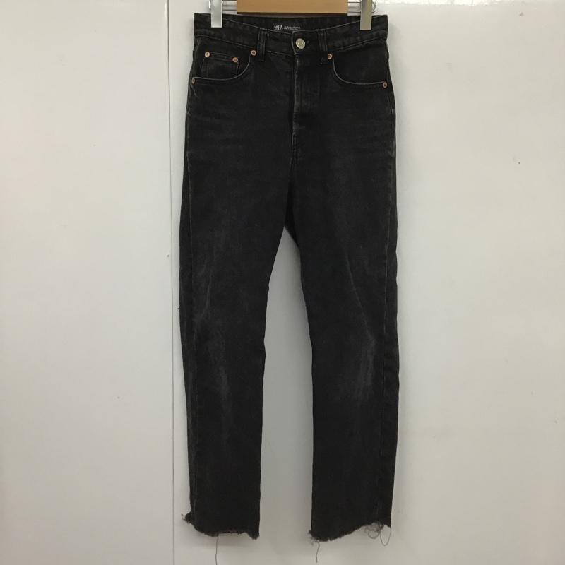 ザラ ZARA パンツ デニム、ジーンズ 26インチ 無地 黒 / ブラック /  レディース USED 古着 中古 10105362