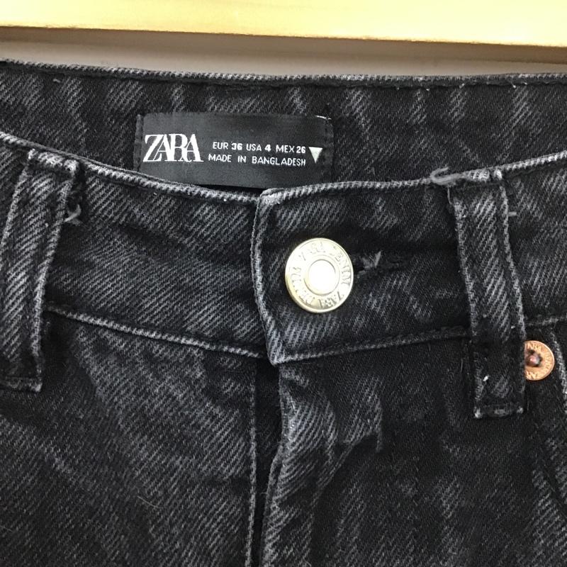 ザラ ZARA パンツ デニム、ジーンズ 26インチ 無地 黒 / ブラック /  レディース USED 古着 中古 10105362
