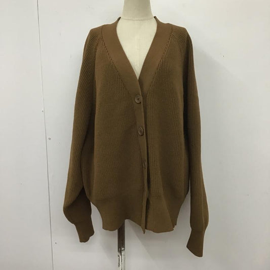 リエディ Re:EDIT カーディガン 長袖 ニット M 無地 茶 / ブラウン /  レディース USED 古着 中古 10105364
