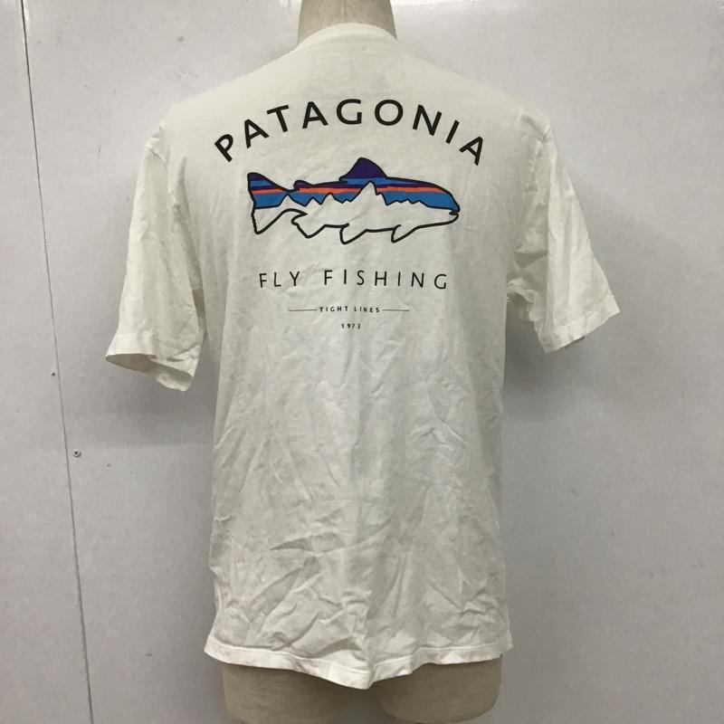 パタゴニア patagonia Tシャツ 半袖 S プリント 白 / ホワイト /  メンズ USED 古着 中古 10105365