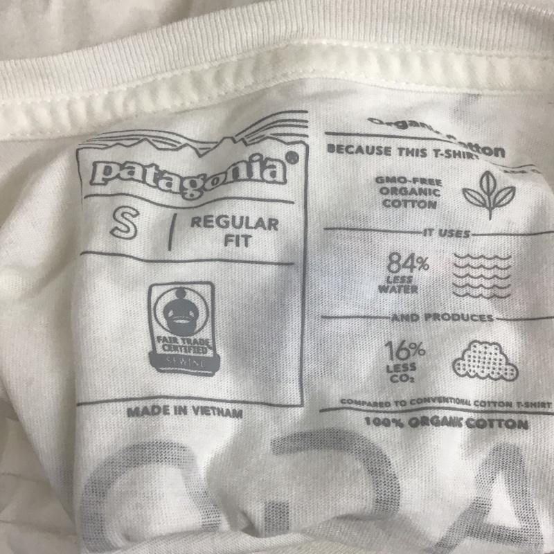 パタゴニア patagonia Tシャツ 半袖 S プリント 白 / ホワイト /  メンズ USED 古着 中古 10105365
