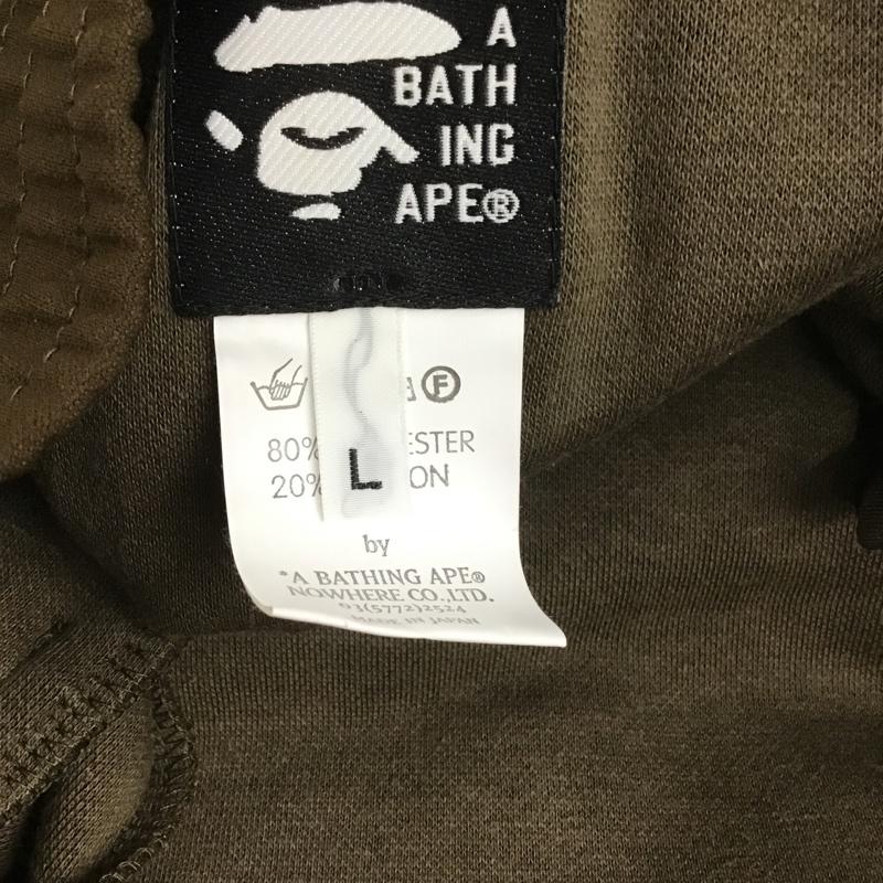 アベイシングエイプ A BATHING APE パンツ ショートパンツ L 無地 茶 / ブラウン /  メンズ USED 古着 中古 10105367