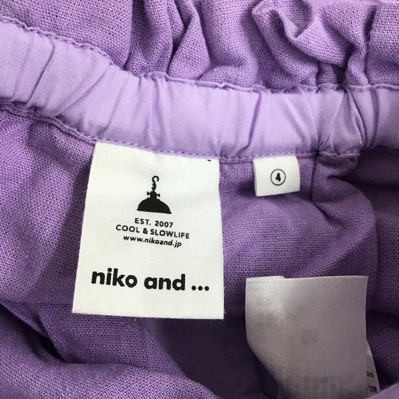 ニコアンド niko and... スカート ロングスカート L 無地 紫 / パープル /  レディース USED 古着 中古 10105386