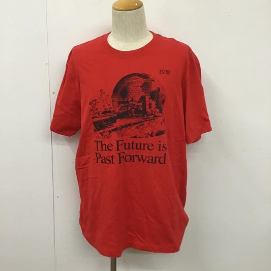 ディーゼル DIESEL Tシャツ 半袖 半袖カットソー プリントTシャツ クルーネックカットソー XL プリント 赤 / レッド /  メンズ USED 古着 中古 10105389