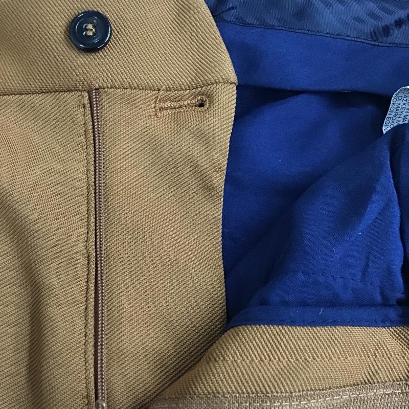 ザラ ZARA パンツ スラックス スラックス センタータック ストレッチパンツ カジュアルパンツ 40 無地 キャメル / キャメル /  メンズ USED 古着 中古 10105392