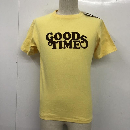 スタンダード カリフォルニア STANDARD CALIFORNIA Tシャツ 半袖 半袖カットソー プリントTシャツ クルーネックカットソー S ロゴ、文字 黄 / イエロー /  メンズ USED 古着 中古 10105399