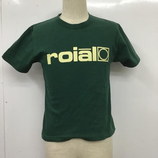 ロイヤル roial Tシャツ 半袖 半袖カットソー プリントTシャツ クルーネックカットソー S ロゴ、文字 緑 / グリーン /  メンズ USED 古着 中古 10105406