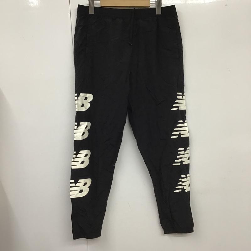 ニューバランス New Balance パンツ ワークパンツ、ペインターパンツ JMPP0217 ウインドパンツ ワイドパンツ ジャージ L ロゴ、文字 黒 / ブラック /  メンズ USED 古着 中古 10105408