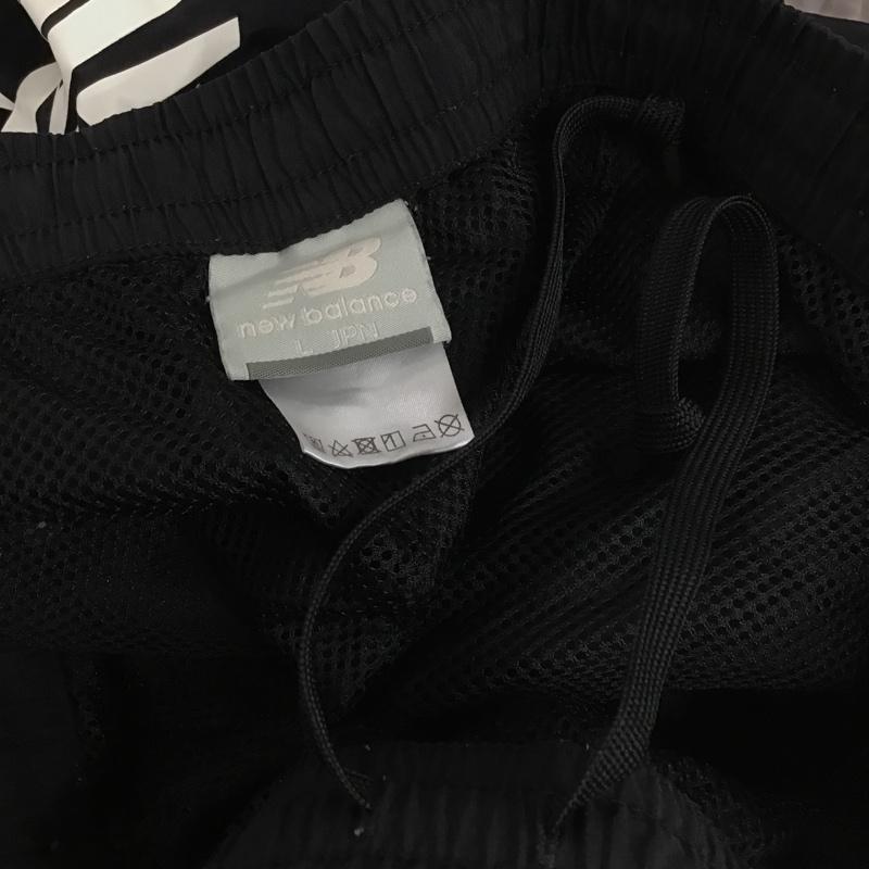 ニューバランス New Balance パンツ ワークパンツ、ペインターパンツ JMPP0217 ウインドパンツ ワイドパンツ ジャージ L ロゴ、文字 黒 / ブラック /  メンズ USED 古着 中古 10105408