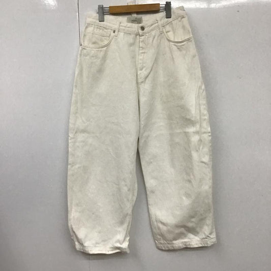 ザラメン ZARA MAN パンツ デニム、ジーンズ デニムパンツ ストレートパンツ ワイドパンツ カジュアルパンツ studionicholson 40インチ 無地 白 / ホワイト /  メンズ USED 古着 中古 10105410