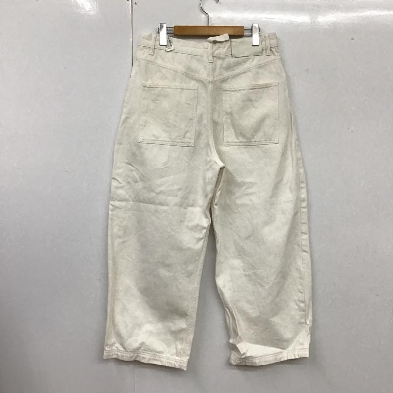 ザラメン ZARA MAN パンツ デニム、ジーンズ デニムパンツ ストレートパンツ ワイドパンツ カジュアルパンツ studionicholson 40インチ 無地 白 / ホワイト /  メンズ USED 古着 中古 10105410