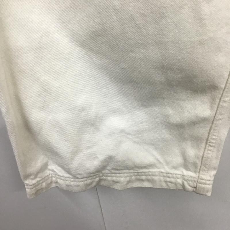 ザラメン ZARA MAN パンツ デニム、ジーンズ デニムパンツ ストレートパンツ ワイドパンツ カジュアルパンツ studionicholson 40インチ 無地 白 / ホワイト /  メンズ USED 古着 中古 10105410