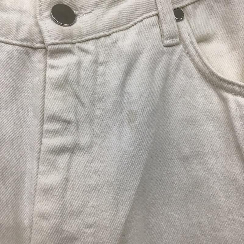 ザラメン ZARA MAN パンツ デニム、ジーンズ デニムパンツ ストレートパンツ ワイドパンツ カジュアルパンツ studionicholson 40インチ 無地 白 / ホワイト /  メンズ USED 古着 中古 10105410