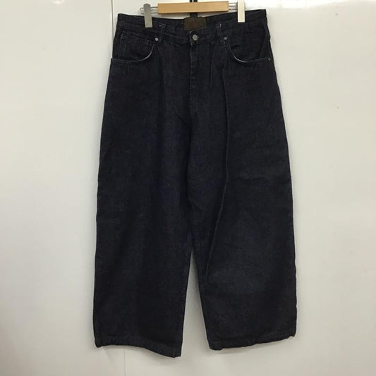 ザラ ZARA パンツ デニム、ジーンズ デニムパンツ ワイドパンツ カジュアルパンツ studionicholson 40 無地 インディゴ / インディゴ /  メンズ USED 古着 中古 10105411