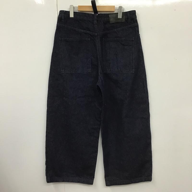 ザラ ZARA パンツ デニム、ジーンズ デニムパンツ ワイドパンツ カジュアルパンツ studionicholson 40 無地 インディゴ / インディゴ /  メンズ USED 古着 中古 10105411