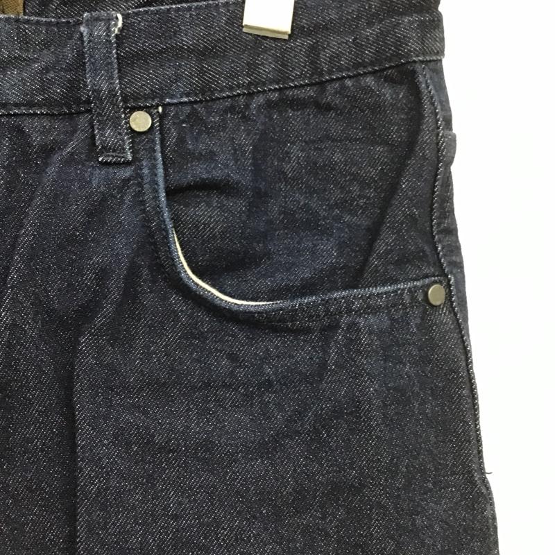 ザラ ZARA パンツ デニム、ジーンズ デニムパンツ ワイドパンツ カジュアルパンツ studionicholson 40 無地 インディゴ / インディゴ /  メンズ USED 古着 中古 10105411