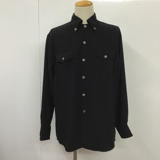 アルマーニエクスチェンジ A/X ARMANIEXCHANGE シャツ、ブラウス 長袖 長袖シャツ カラーシャツ ポケットシャツ 長袖カットソー ボタンダウンシャツ S 無地 黒 / ブラック /  メンズ USED 古着 中古 10105412