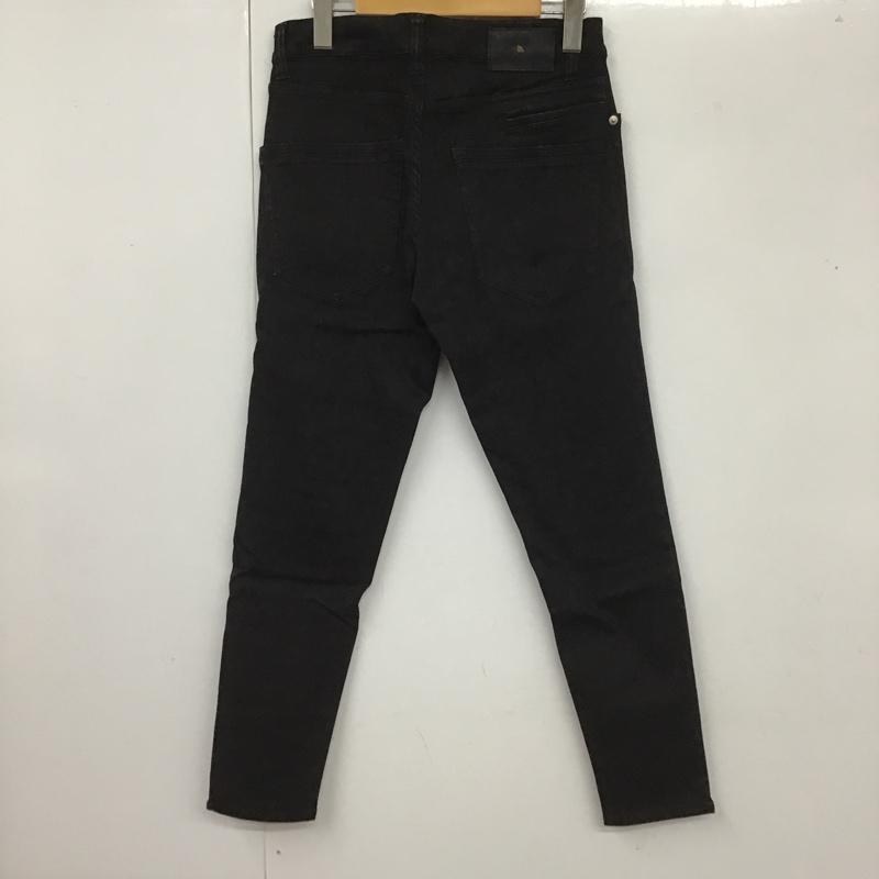 ジュンハシモト junhashimoto パンツ デニム、ジーンズ 1082110003 キャロットフィットデニムパンツ スリムパンツ カジュアルパンツ 2 無地 黒 / ブラック /  メンズ USED 古着 中古 10105438
