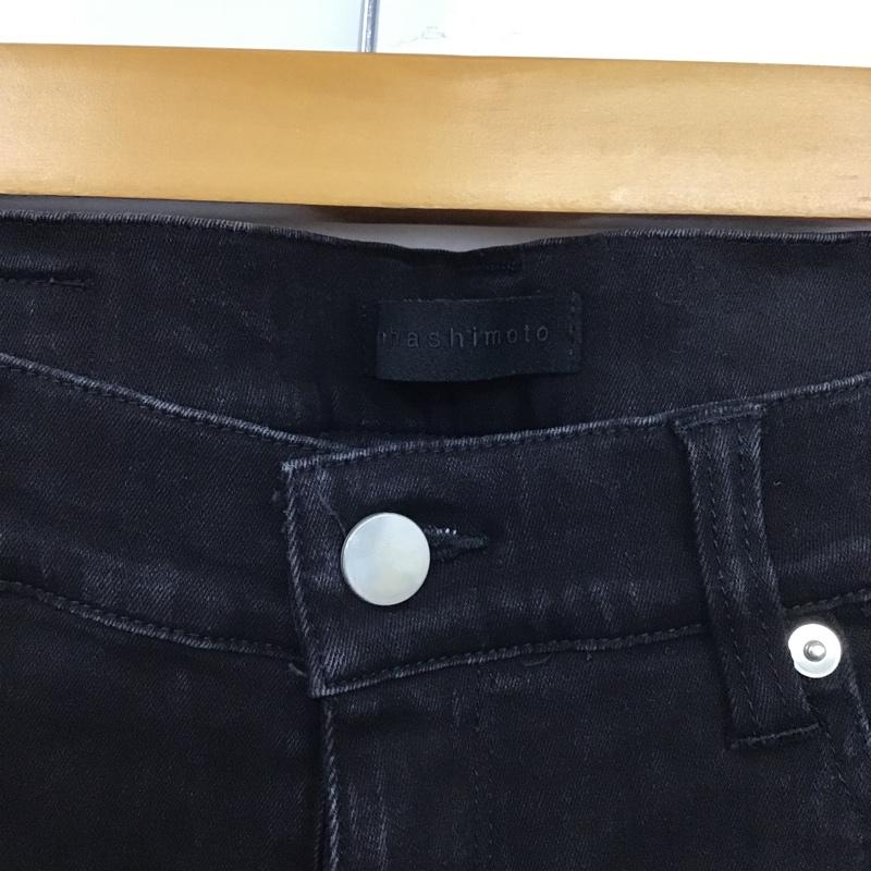ジュンハシモト junhashimoto パンツ デニム、ジーンズ 1082110003 キャロットフィットデニムパンツ スリムパンツ カジュアルパンツ 2 無地 黒 / ブラック /  メンズ USED 古着 中古 10105438