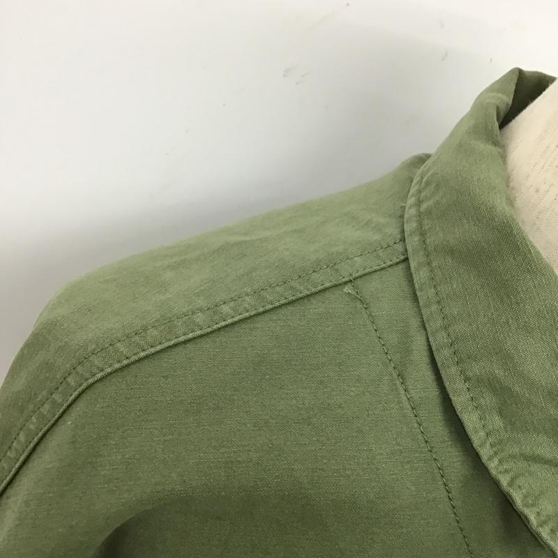 ロデオクラウンズワイドボウル RODEO CROWNS WIDE BOWL ジャケット、上着 ジャケット、ブレザー 421ESW30-0590 ワッペンユーティリティーSHJK ミリタリーシャツ カジュアルシャツ L ロゴ、文字 カーキ / カーキ /  メンズ USED 古着 中古 10105440