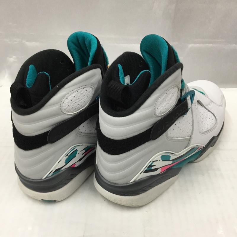 ナイキ NIKE スニーカー スニーカー 305381-113 AIR JORDAN 8 RETRO 26.5cm 箱有 26.5cm ワンポイント 白 / ホワイト / X 黒 / ブラック / X 桃 / ピンク / X 青 / ブルー /  メンズ USED 古着 中古 10105452