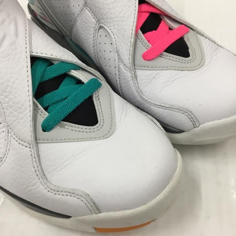 ナイキ NIKE スニーカー スニーカー 305381-113 AIR JORDAN 8 RETRO 26.5cm 箱有 26.5cm ワンポイント 白 / ホワイト / X 黒 / ブラック / X 桃 / ピンク / X 青 / ブルー /  メンズ USED 古着 中古 10105452