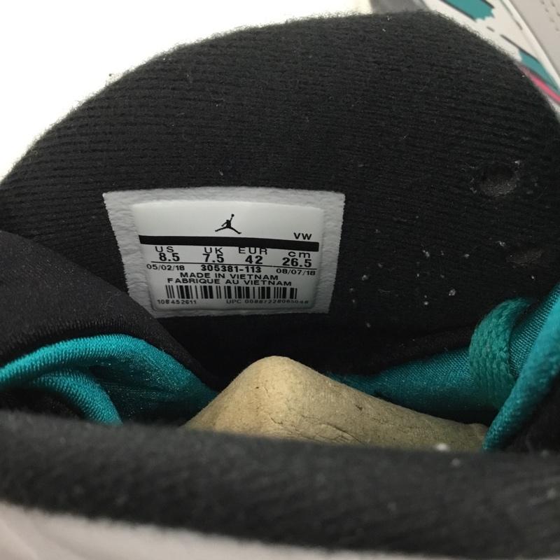 ナイキ NIKE スニーカー スニーカー 305381-113 AIR JORDAN 8 RETRO 26.5cm 箱有 26.5cm ワンポイント 白 / ホワイト / X 黒 / ブラック / X 桃 / ピンク / X 青 / ブルー /  メンズ USED 古着 中古 10105452