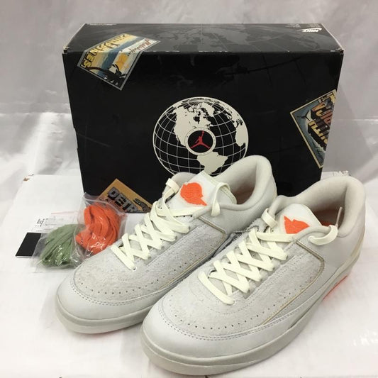 ナイキ NIKE スニーカー スニーカー DV7128 110 AIR JORDAN 2 RETRO LOW SP SHELFLIFE 29cm 箱有 29.0cm ワンポイント アイボリー / アイボリー / X 橙 / オレンジ /  メンズ USED 古着 中古 10105454