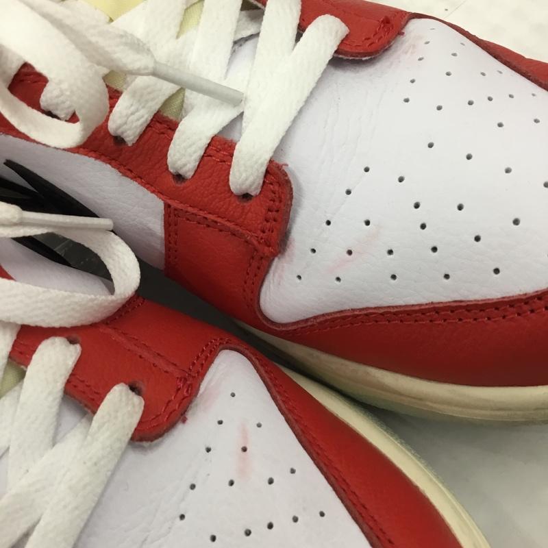 ナイキ NIKE スニーカー スニーカー DZ2536 600 DUNK LOW RETRO PREMIUM 27.5cm 箱有 27.5cm ロゴ、文字 白 / ホワイト / X 赤 / レッド / X 黒 / ブラック /  メンズ USED 古着 中古 10105457