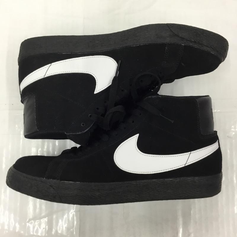 ナイキ NIKE スニーカー スニーカー 864349 007 SB ZOOM BLAZER MID 27.5cm 箱有 27.5cm ロゴ、文字 黒 / ブラック / X 白 / ホワイト /  メンズ USED 古着 中古 10105458