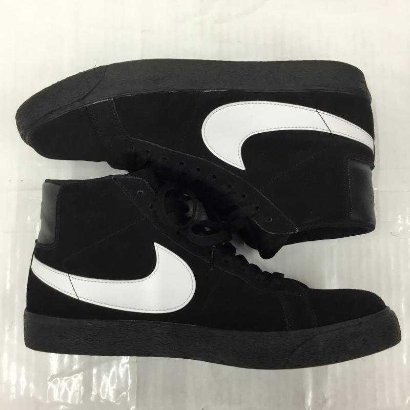 ナイキ NIKE スニーカー スニーカー 864349 007 SB ZOOM BLAZER MID 27.5cm 箱有 27.5cm ロゴ、文字 黒 / ブラック / X 白 / ホワイト /  メンズ USED 古着 中古 10105458