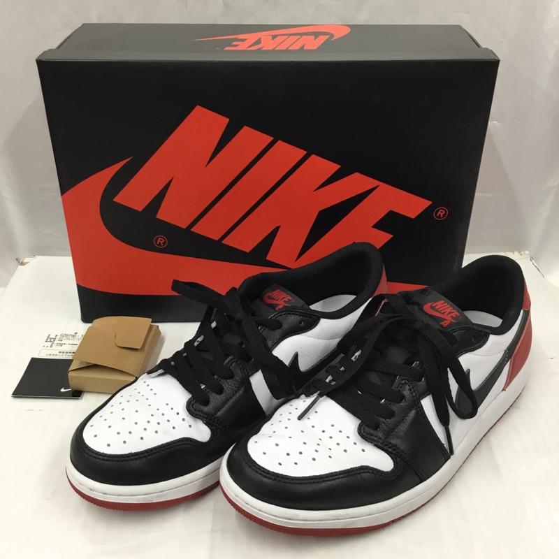 ナイキ NIKE スニーカー スニーカー CZ0790 106 AIR JORDAN 1 RETRO LOW OG 27.5cm 箱有 27.5cm ロゴ、文字 黒 / ブラック / X 白 / ホワイト / X 赤 / レッド /  メンズ USED 古着 中古 10105461
