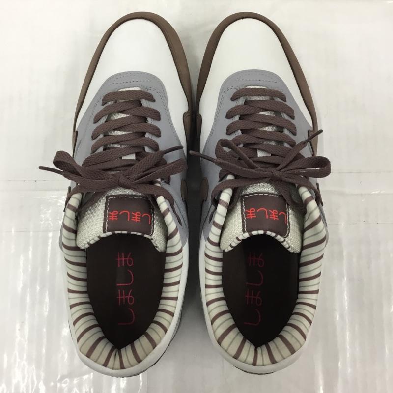 ナイキ NIKE スニーカー スニーカー FB8916 100 AIR MAX 1 PRM 29cm 箱有 Shima Shima 29.0cm ロゴ、文字 白 / ホワイト / X 灰 / グレー / X 茶 / ブラウン /  メンズ USED 古着 中古 10105466