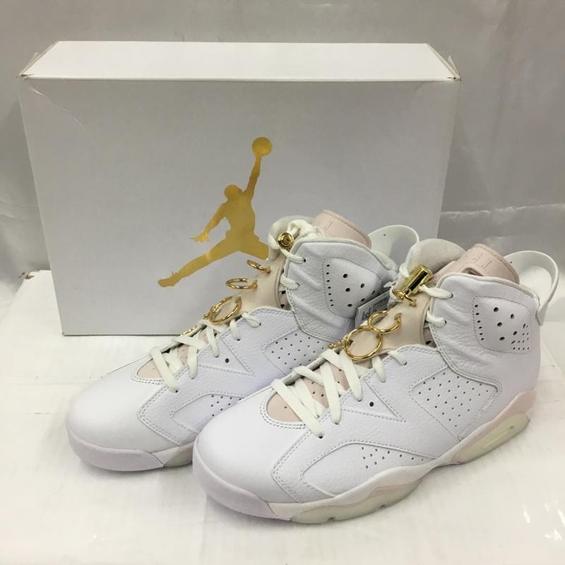ナイキ NIKE スニーカー スニーカー DH9696-100 WMNS AIR JORDAN 6 RETRO 29cm 箱有 29.0cm ワンポイント 白 / ホワイト / X 桃 / ピンク / X 金 / ゴールド /  メンズ USED 古着 中古 10105471