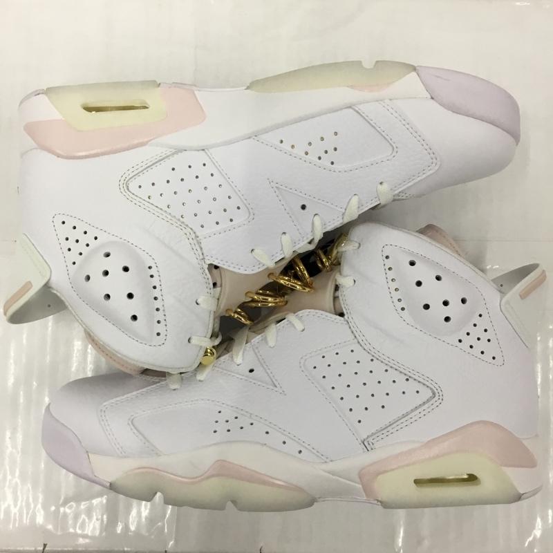 ナイキ NIKE スニーカー スニーカー DH9696-100 WMNS AIR JORDAN 6 RETRO 29cm 箱有 29.0cm ワンポイント 白 / ホワイト / X 桃 / ピンク / X 金 / ゴールド /  メンズ USED 古着 中古 10105471