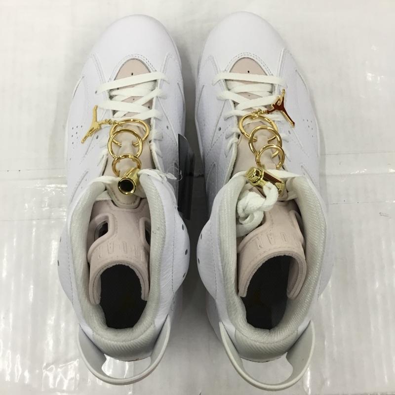 ナイキ NIKE スニーカー スニーカー DH9696-100 WMNS AIR JORDAN 6 RETRO 29cm 箱有 29.0cm ワンポイント 白 / ホワイト / X 桃 / ピンク / X 金 / ゴールド /  メンズ USED 古着 中古 10105471