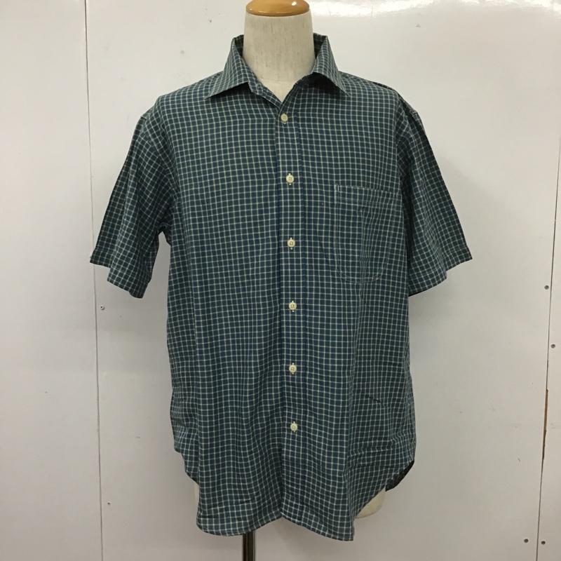 ザノースフェイス THE NORTH FACE シャツ、ブラウス 半袖 NT20200 ポリエステル 胸ポケット L チェック 青 / ブルー / X 白 / ホワイト / X カーキ / カーキ /  メンズ USED 古着 中古 10105472