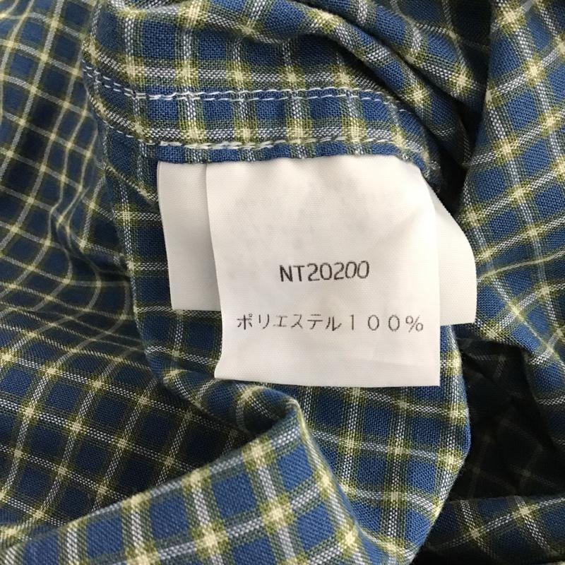 ザノースフェイス THE NORTH FACE シャツ、ブラウス 半袖 NT20200 ポリエステル 胸ポケット L チェック 青 / ブルー / X 白 / ホワイト / X カーキ / カーキ /  メンズ USED 古着 中古 10105472
