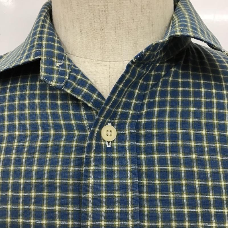 ザノースフェイス THE NORTH FACE シャツ、ブラウス 半袖 NT20200 ポリエステル 胸ポケット L チェック 青 / ブルー / X 白 / ホワイト / X カーキ / カーキ /  メンズ USED 古着 中古 10105472