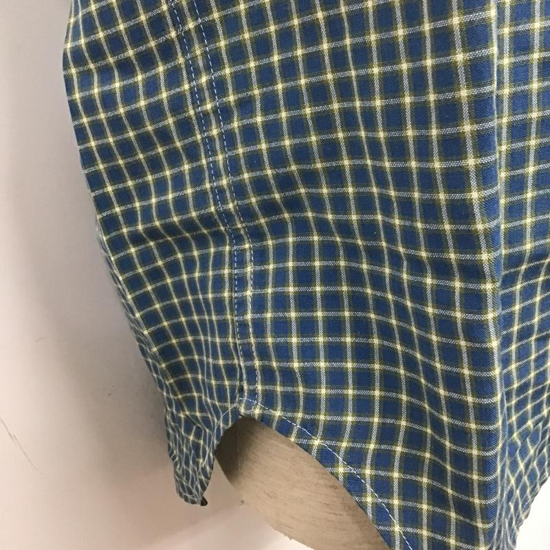 ザノースフェイス THE NORTH FACE シャツ、ブラウス 半袖 NT20200 ポリエステル 胸ポケット L チェック 青 / ブルー / X 白 / ホワイト / X カーキ / カーキ /  メンズ USED 古着 中古 10105472