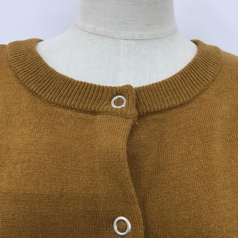 チャオパニック CIAOPANIC カーディガン 長袖 M 無地 茶 / ブラウン /  レディース USED 古着 中古 10105476