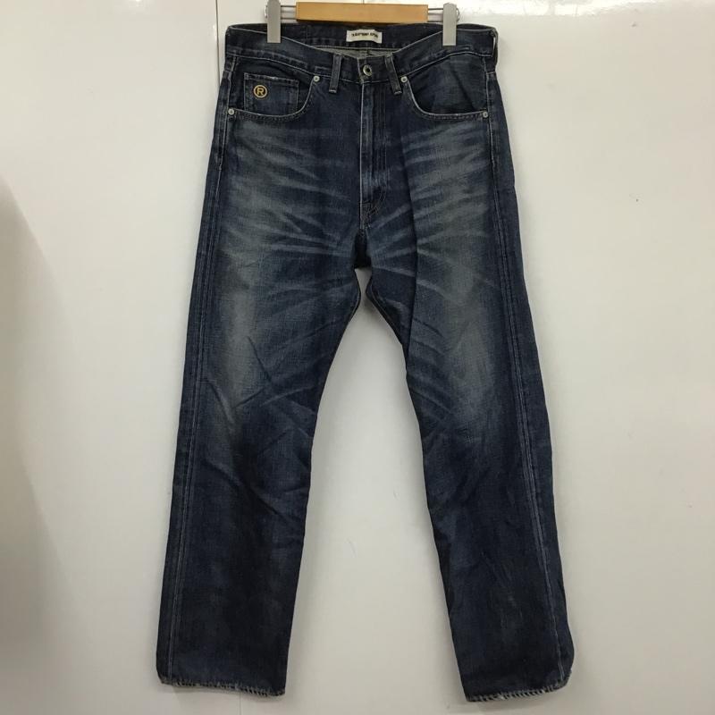アベイシングエイプ A BATHING APE パンツ デニム、ジーンズ ジーパン 日本製 M 無地 青 / ブルー /  メンズ USED 古着 中古 10105477