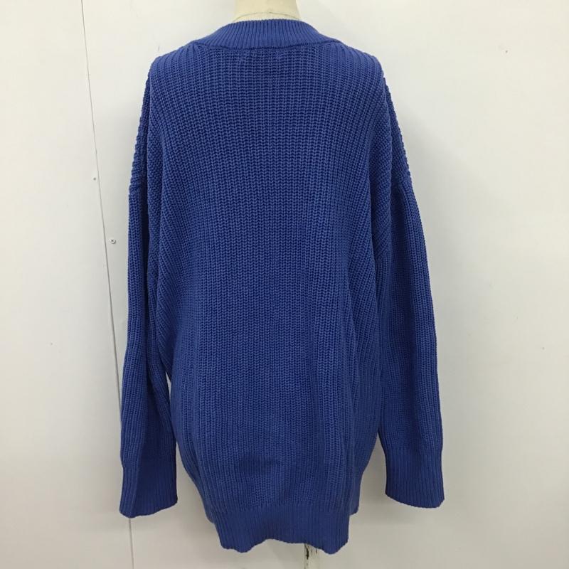 ジーナシス JEANASIS ニット、セーター 長袖 JS064190CF FREE 無地 青 / ブルー /  レディース USED 古着 中古 10105483