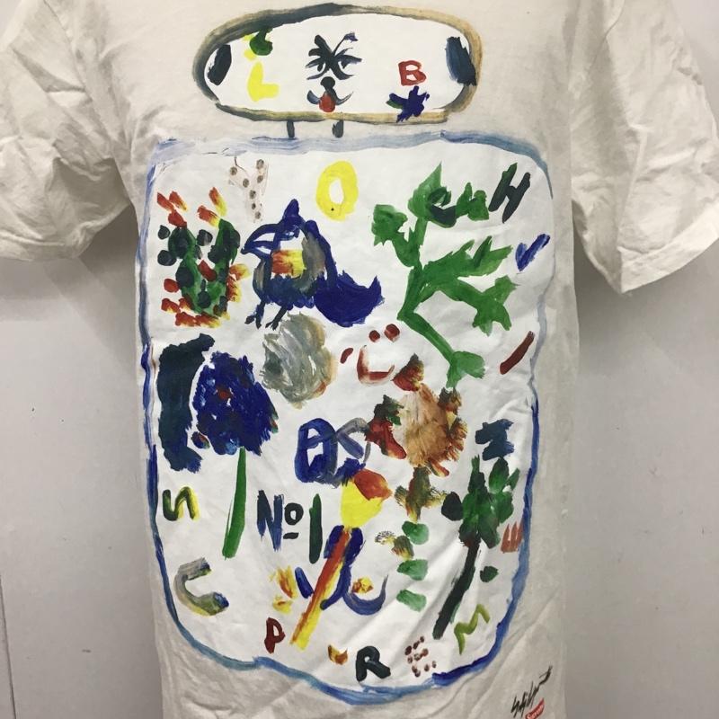 シュプリーム Supreme Tシャツ 半袖 22FW Yohji Yamamoto Paint Tee M プリント 白 / ホワイト /  メンズ USED 古着 中古 10105489