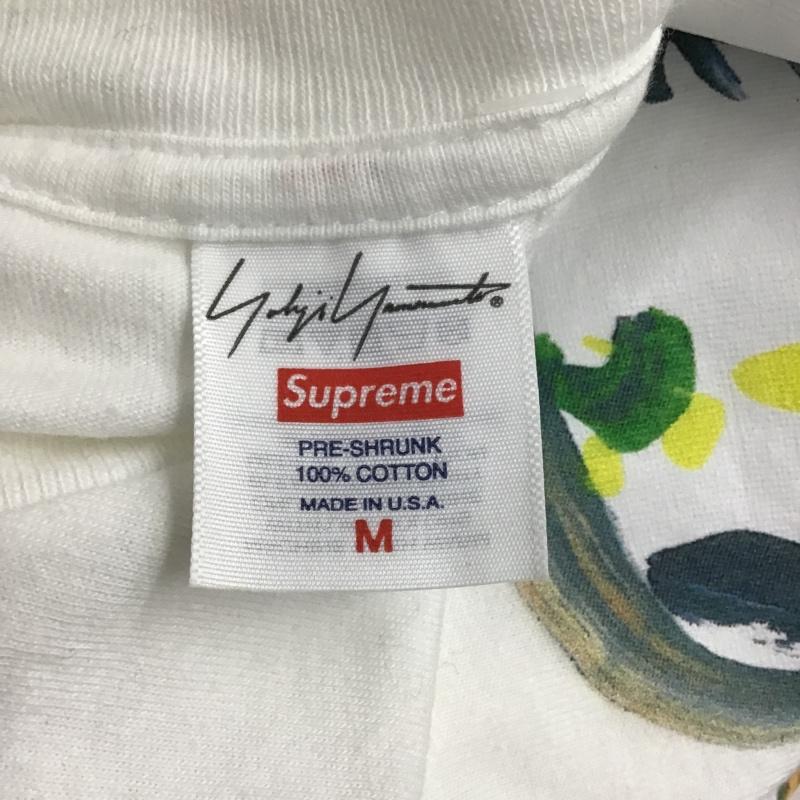 シュプリーム Supreme Tシャツ 半袖 22FW Yohji Yamamoto Paint Tee M プリント 白 / ホワイト /  メンズ USED 古着 中古 10105489