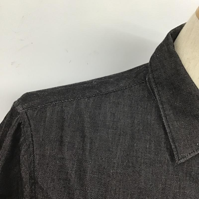 エンポリオアルマーニ EMPORIO ARMANI シャツ、ブラウス 長袖 6G1C67 1D5WZ SLIM FIT S 無地 黒 / ブラック /  メンズ USED 古着 中古 10105491