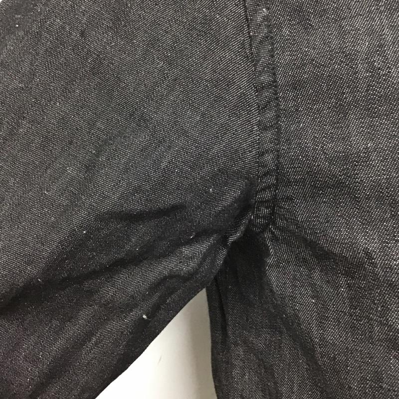 エンポリオアルマーニ EMPORIO ARMANI シャツ、ブラウス 長袖 6G1C67 1D5WZ SLIM FIT S 無地 黒 / ブラック /  メンズ USED 古着 中古 10105491