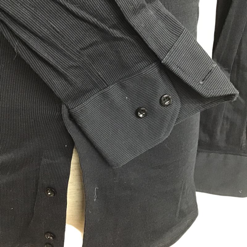 エンポリオアルマーニ EMPORIO ARMANI シャツ、ブラウス 長袖 ストレッチ 38 ストライプ 紺 / ネイビー /  メンズ USED 古着 中古 10105492