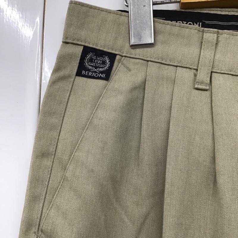 古着 USED パンツ スラックス BERTONI デンマーク製 USA34 無地 ベージュ / ベージュ /  メンズ USED 古着 中古 10105494
