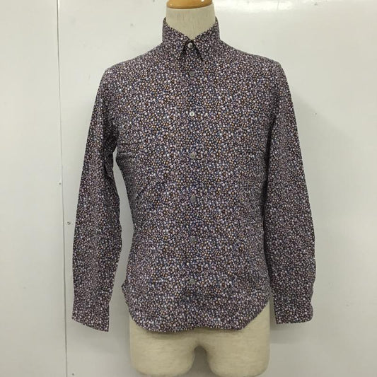 ピーエスポールスミス PS Paul Smith シャツ、ブラウス 長袖 PP-DC-85651 S 花柄 紺 / ネイビー /  メンズ USED 古着 中古 10105495